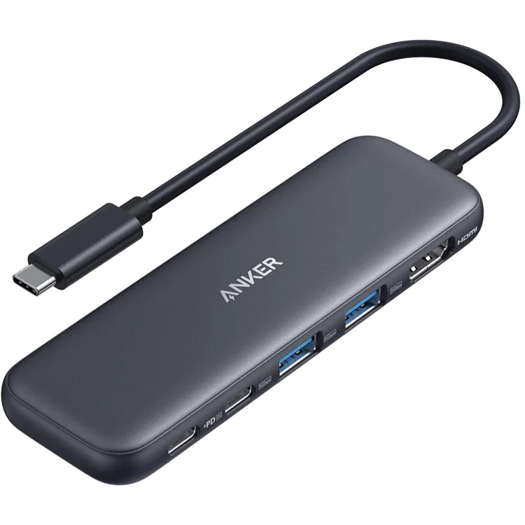 Anker 332 USB-C Hub A8355 · 5 en 1 · USB-C datos, HDMI y PD