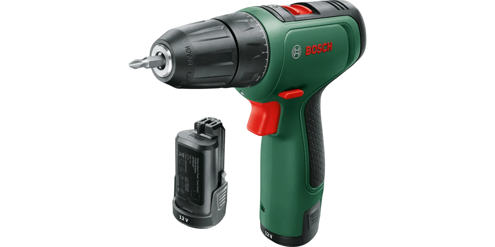Bosch EasyDrill 1200 · Kit 06039D3007 · 2 baterías 1,5 Ah y cargador