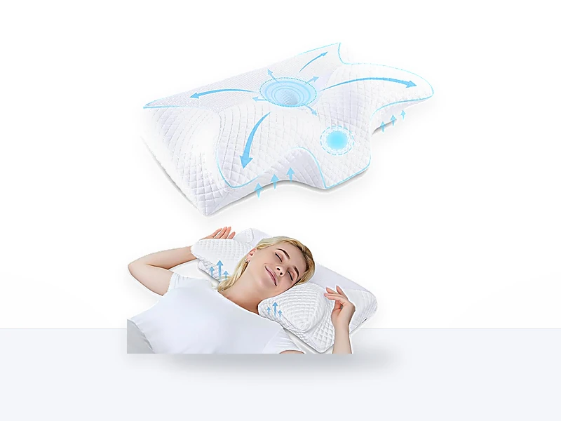 HOMCA Almohada Cervical de Espuma Viscoelastica