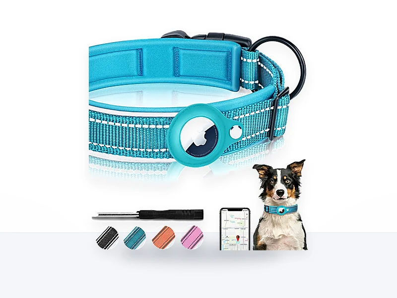 FEEYAR - Collar Reflectante Acolchado para Perro Compatible con