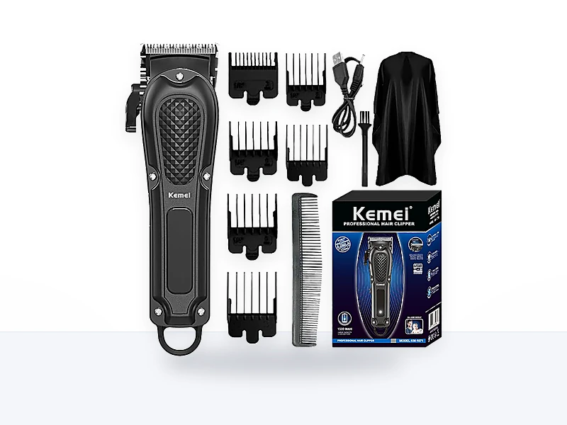 KEMEI - Cortapelos para hombres profesionales sin cables y con