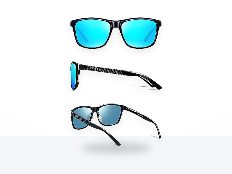 ATTCL Hombre Gafas de sol Polarizado Al-Mg Metal Super Ligero