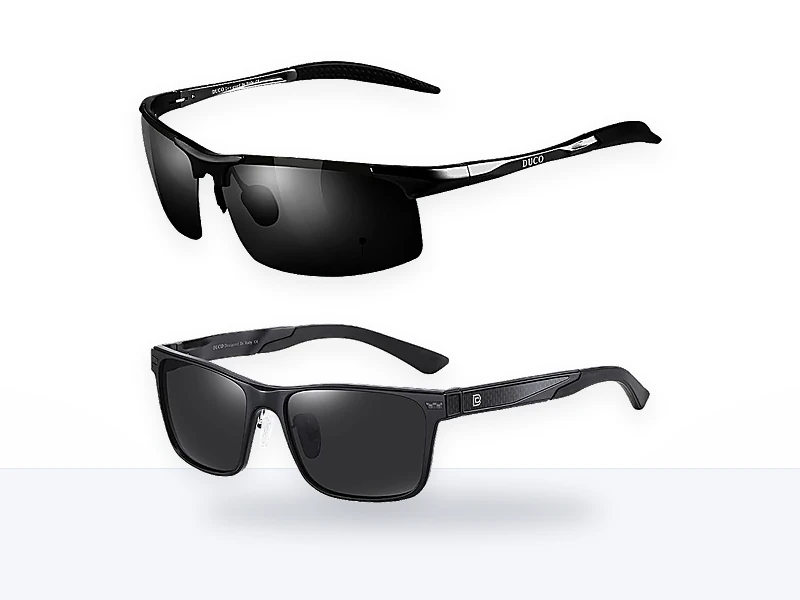 DUCO Gafas de sol polarizadas para hombre, lentes