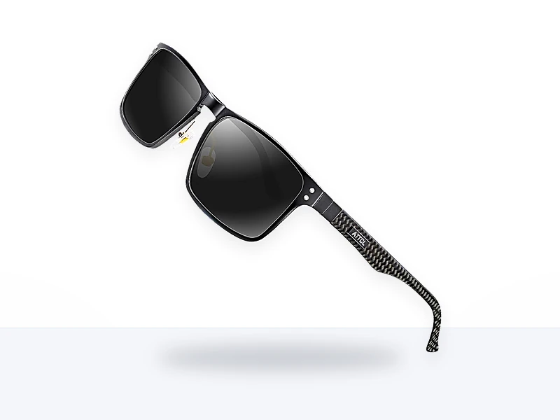 ATTCL Gafas de sol polarizadas para hombres fibra de carbono