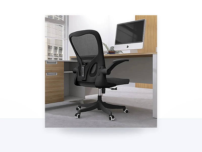 Monhey - Silla ergonómica de oficina con soporte lumbar